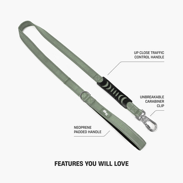 Halsband-Set für Spaziergänge - Khaki