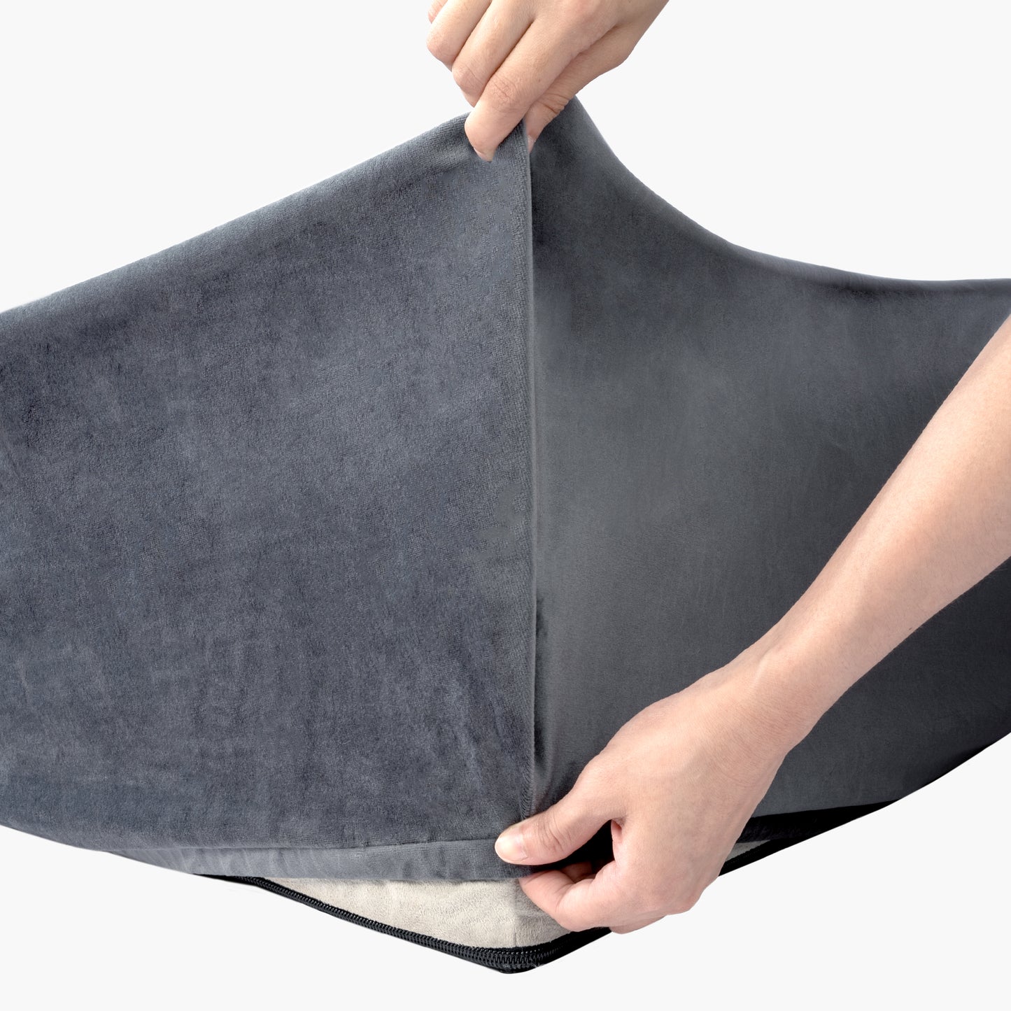 Velvet Easy Fit Hundebettbezug - Anthrazit