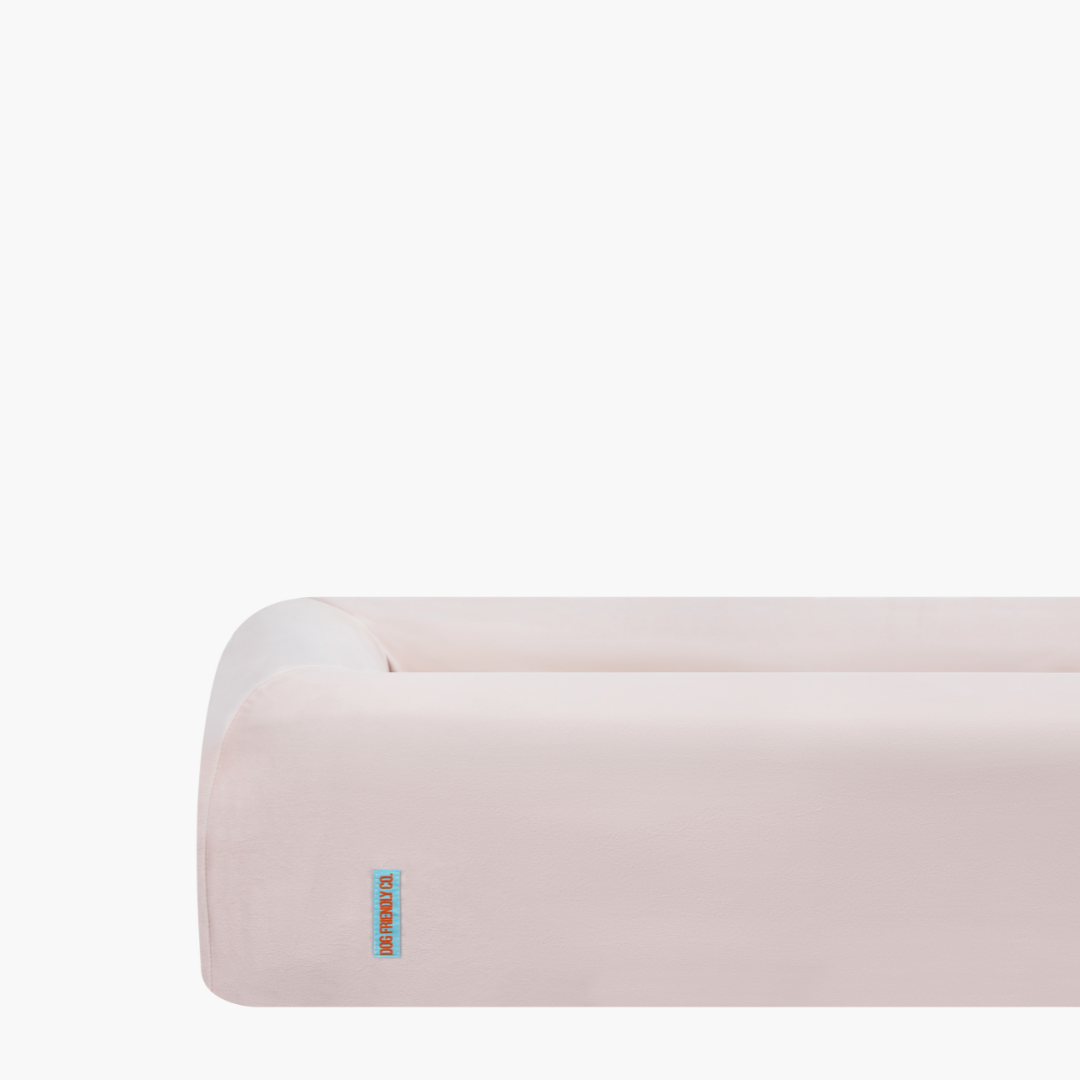 Velvet Easy Fit Hundebettbezug - Rosa