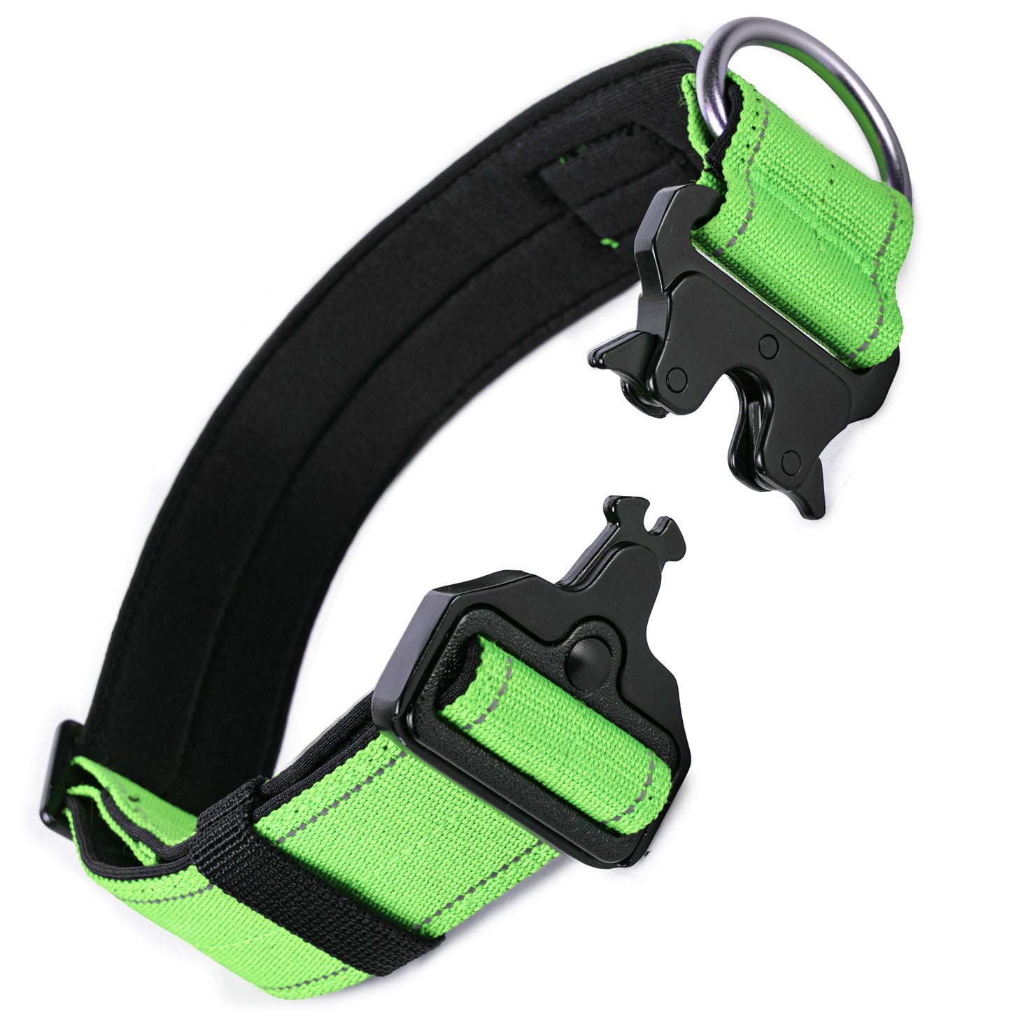 Halsband-Set für Spaziergänge - Neon Grün