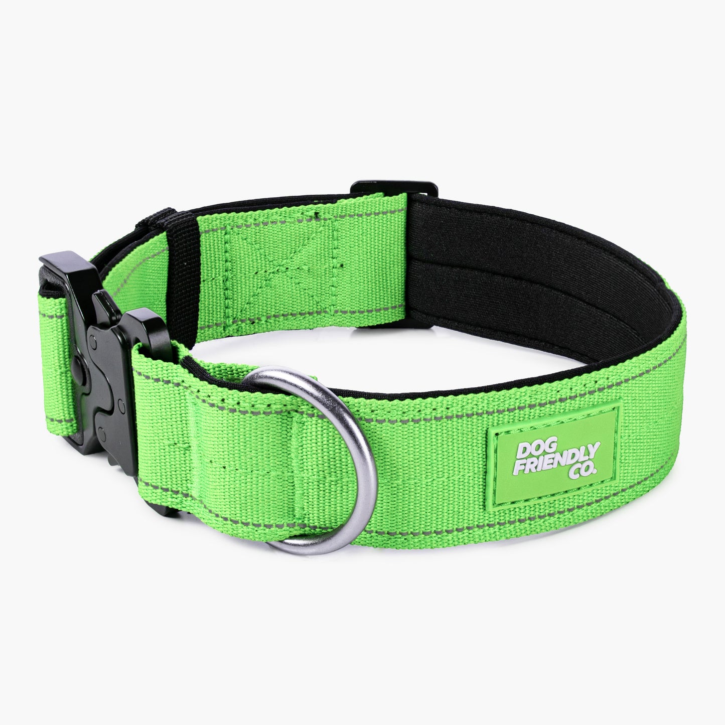 Halsband-Set für Spaziergänge - Neon Grün