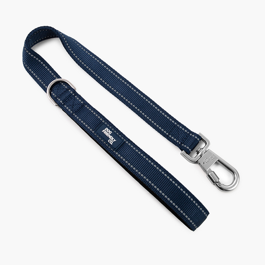 Kurze Trainingshundeleine - Marineblau