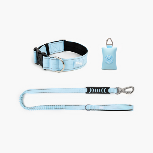 Halsband-Set - Himmelblau