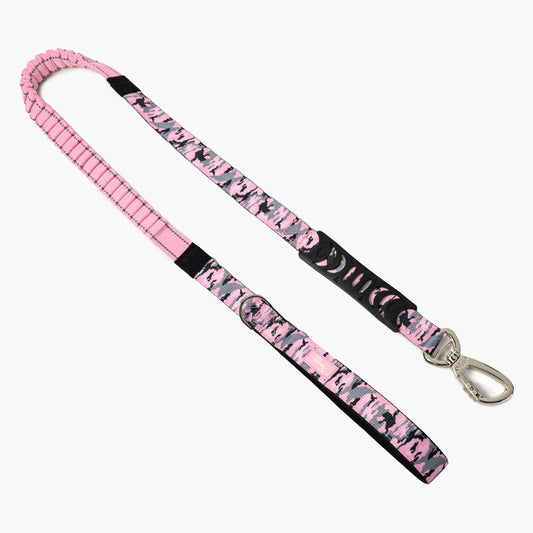 Bungee Hundeleine - Rosa Camouflage