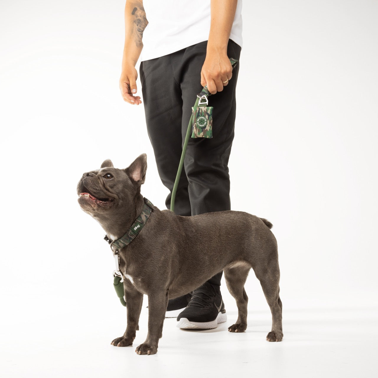 Taktisches Hundehalsband - Grünes Tarnmuster