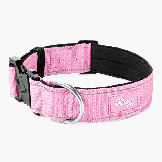 Taktisches Hundehalsband - Rosa